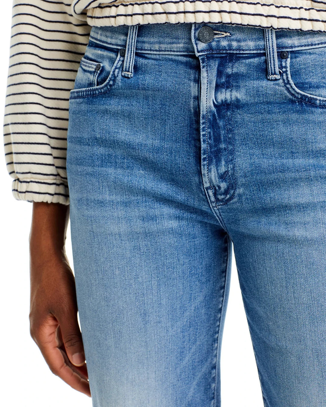 MOTHER The Rambler High Rise Ankle Straight Jeans MSRP $238