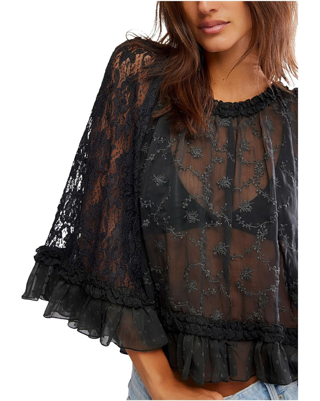 Free People Carly Cape Top MSRP $148