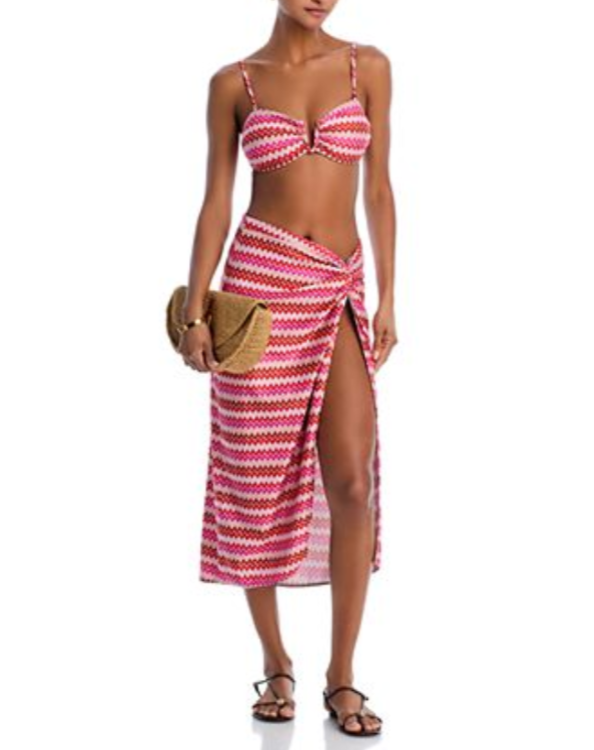 Ramy Brook Chevron Xana Cover-Up Skirt