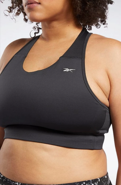 Reebok Plus Size Running Essentials High Impact Sports Bra MSRP $35