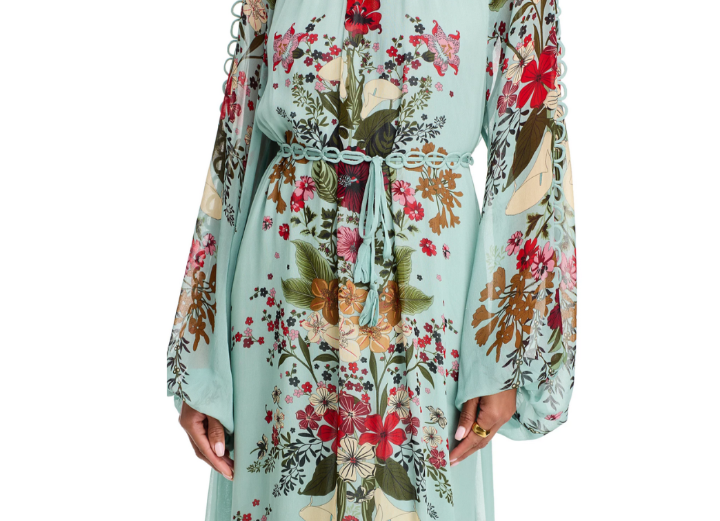 FARM Rio Beauty Bouquet Maxi Dress MSRP $348