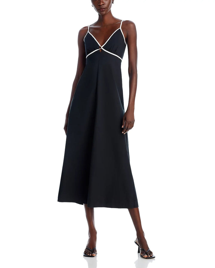 Rails Jessa Contrast Trim Midi Dress MSRP $238