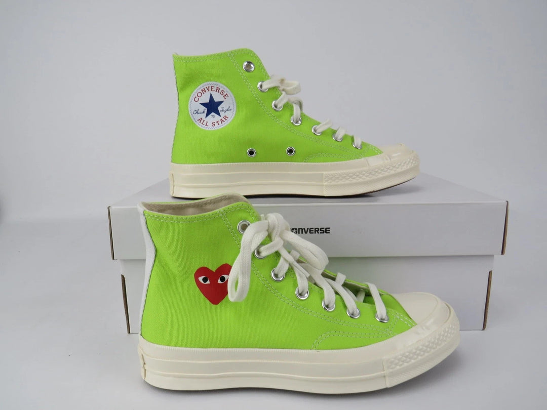 Comme Des Garcons PLAY x Converse Unisex Chuck High Top Sneakers