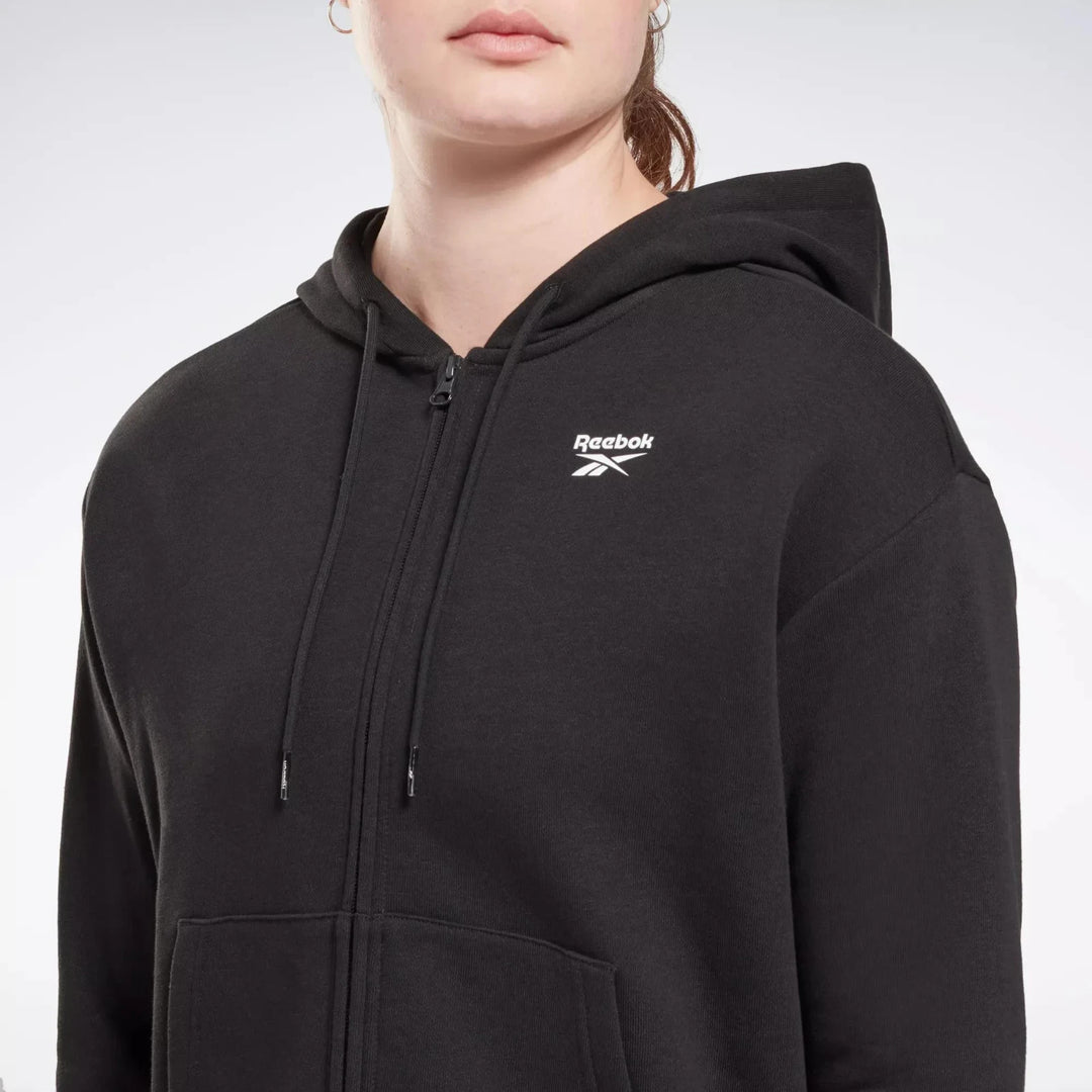 Reebok Women's French Terry Zip-Front Hoodie MSRP $50
