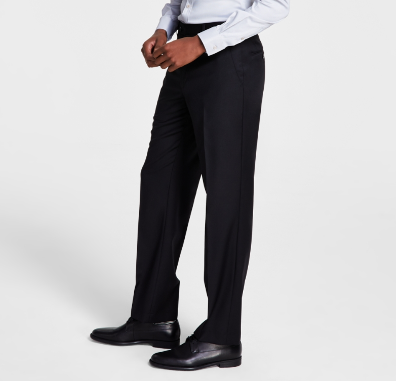 Michael Kors Classic-Fit Wool-Blend Stretch Solid Suit Separates Pant MSRP $200