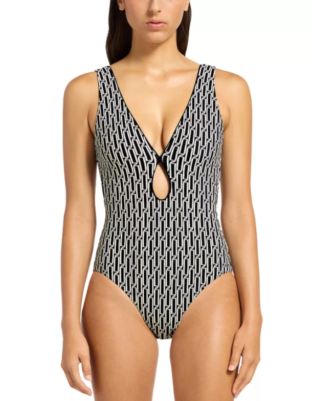 JETS Plunge One Piece Swimsuit MSRP $250