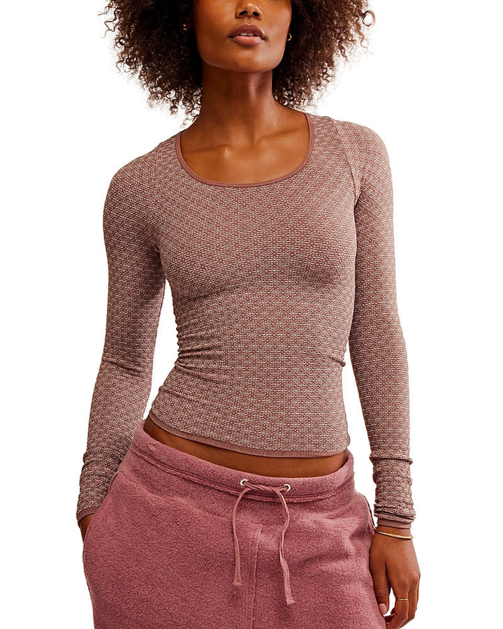 Free People Love Letter Long Sleeve Top MSRP $58