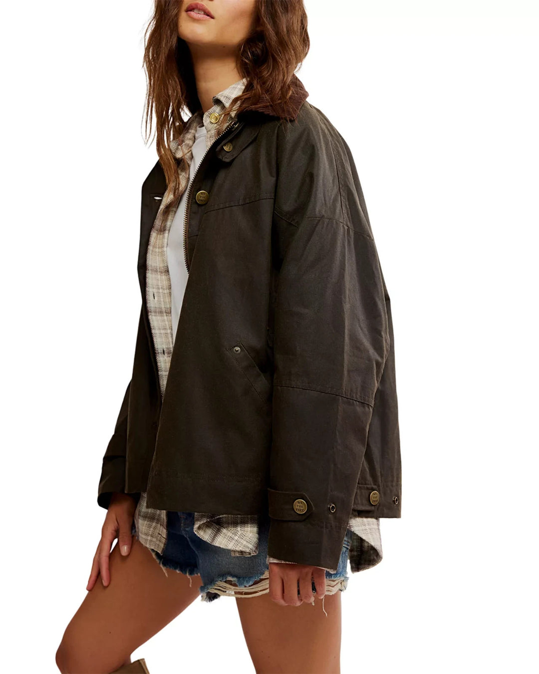 Free People Cori Waxed Jacket MSRP $298