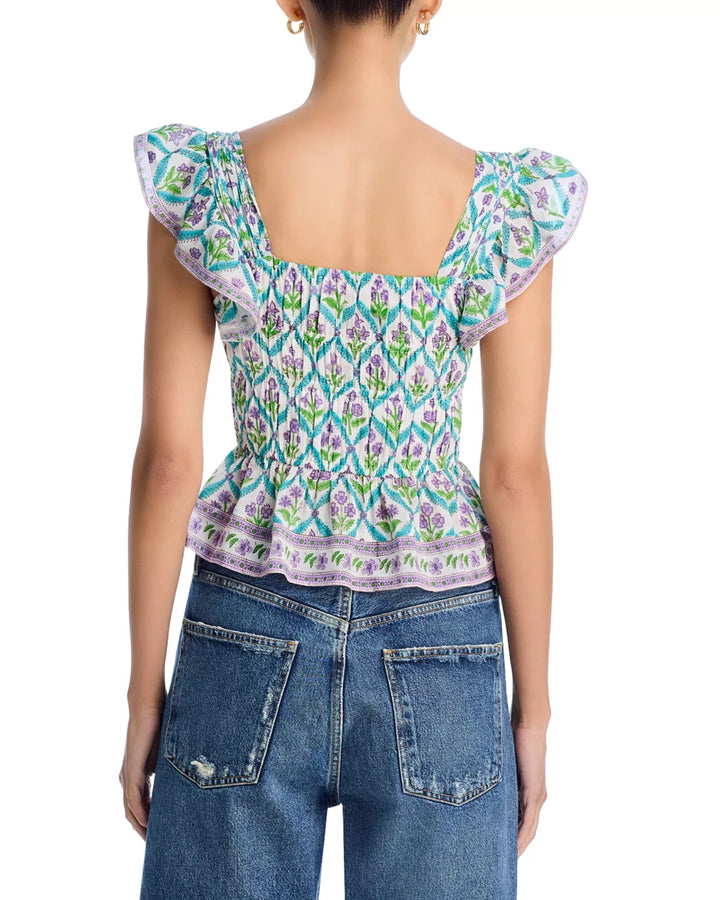 Bell Fleur Smocked Top MSRP $198