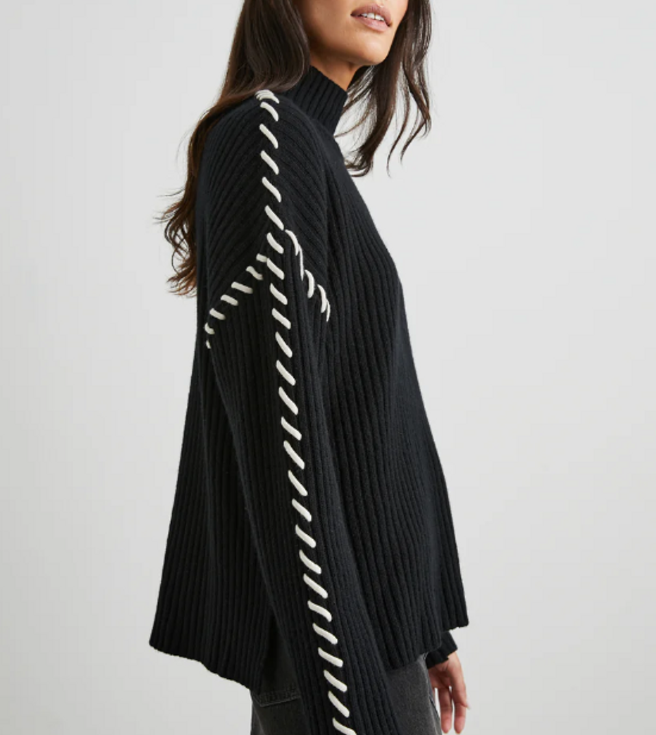 Rails Liam Wool Blend Turtleneck Sweater MSRP $248