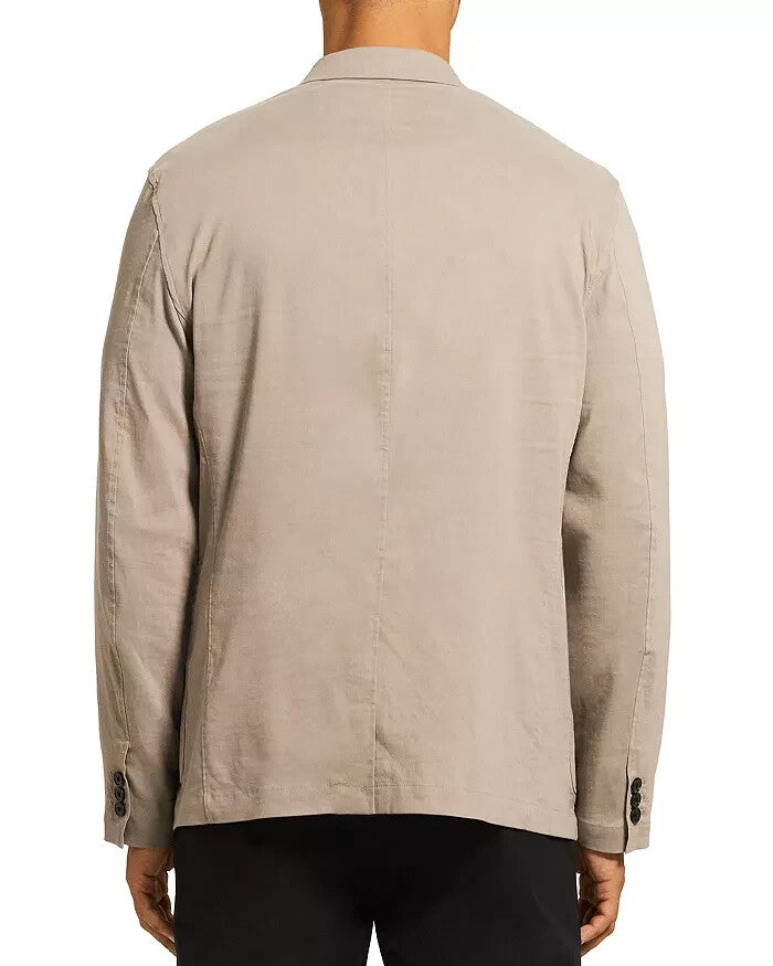 Theory Clinton Eco Crunch Stretch Linen Slim Fit Blazer MSRP $445