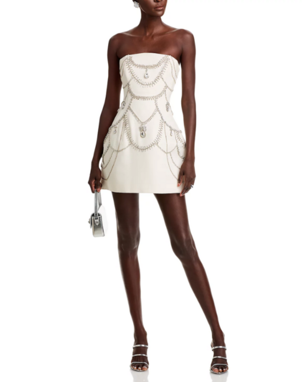 SIMKHAI Arta Bustier Mini Dress MSRP $745