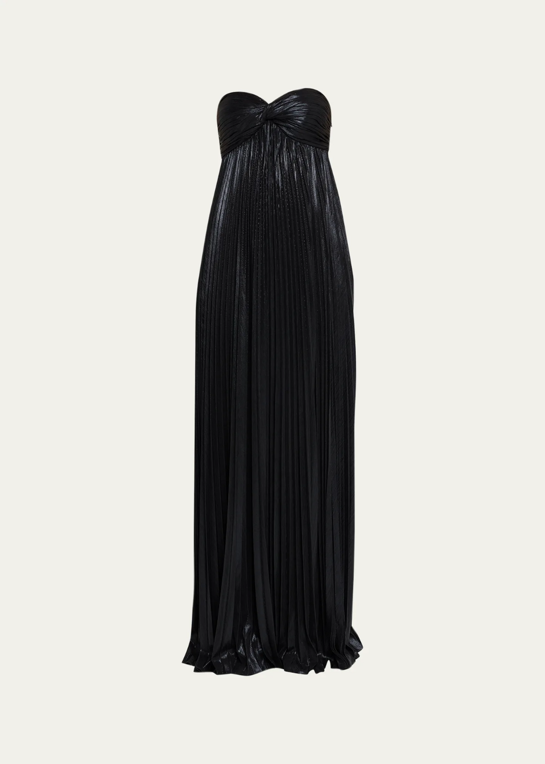 Retrofete Zoa Strapless Lamé Twisted-Bodice Gown MSRP $595