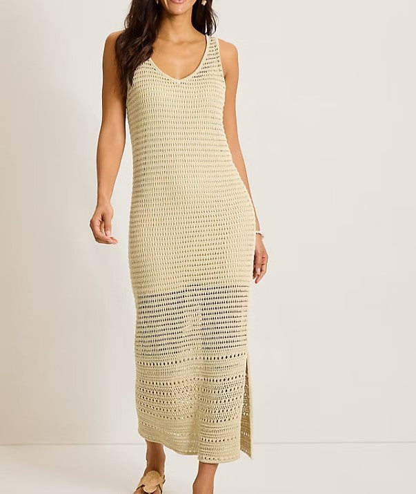Tommy Bahama Crochet MIDI Dress MSRP $178