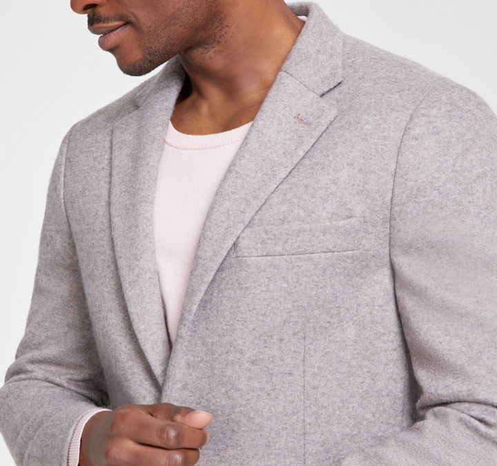 Tommy Hilfiger Men's Modern-Fit Wool Blend Knit Sport Coat MSRP $375