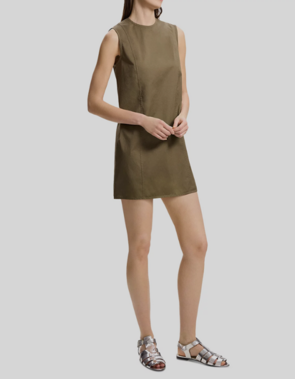 Theory Round Neck Shift Dress MSRP $345