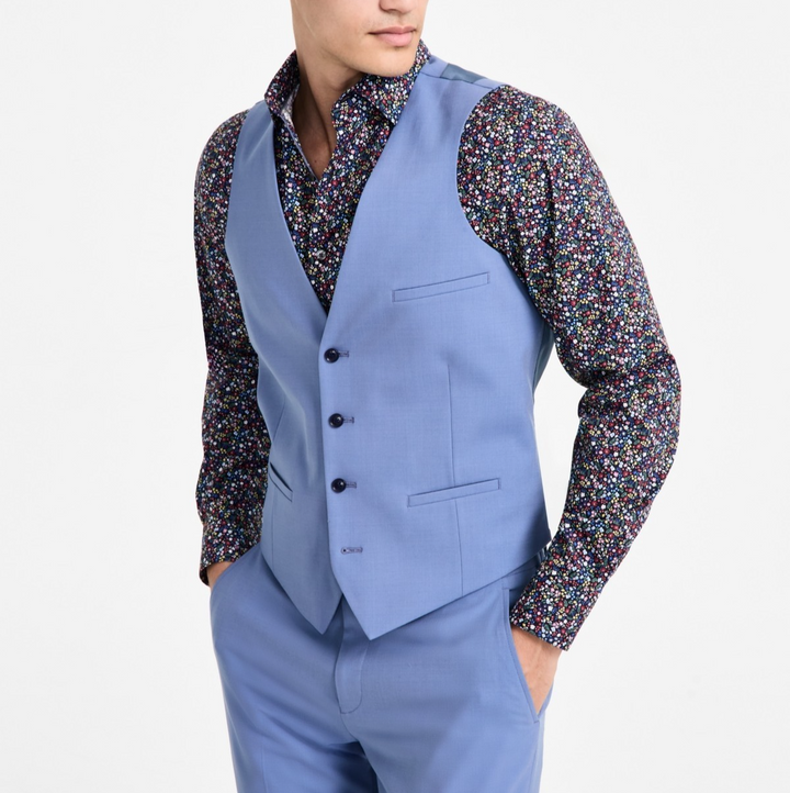 Bar III Men's Slim-Fit Suit Vest MSRP $125