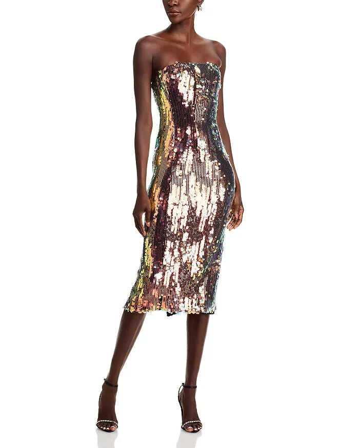 Ramy Brook Oz Embellished Midi Dress MSRP $585