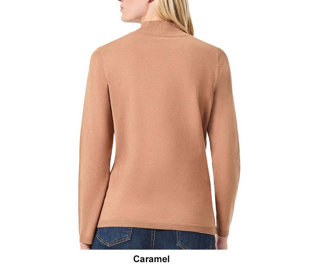 Jones New York Women's Long Sleeve Mock Neck Sweater MSRP $79