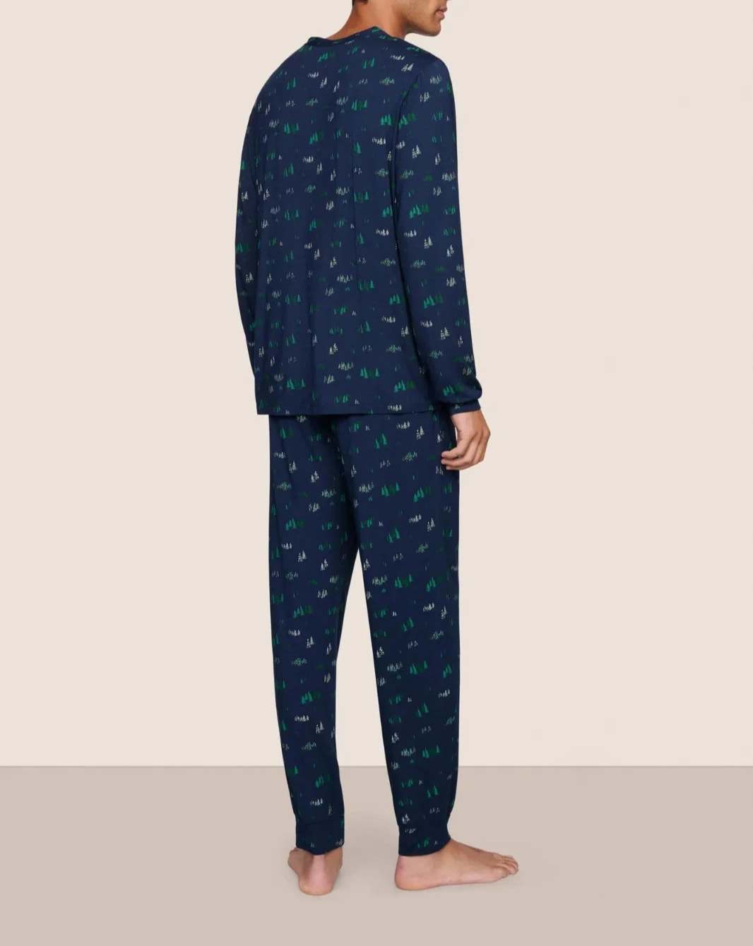 Eberjey Henry Printed TENCEL™ Modal Long PJ Set MSRP $168