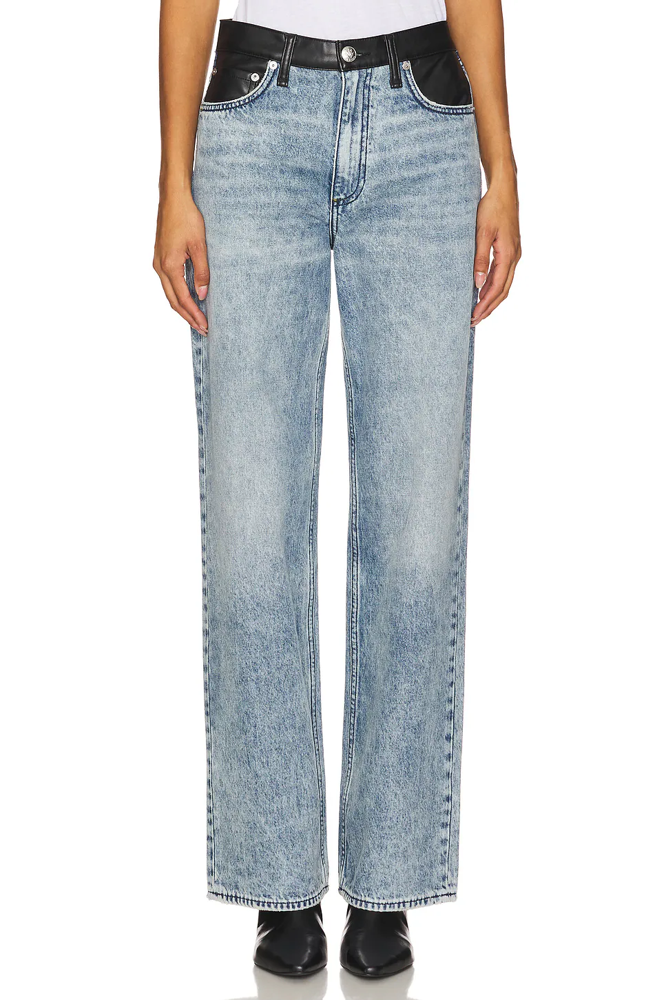 Rag & Bone Shea High-Rise Lefferts Relaxed Straight Jean MSRP $298