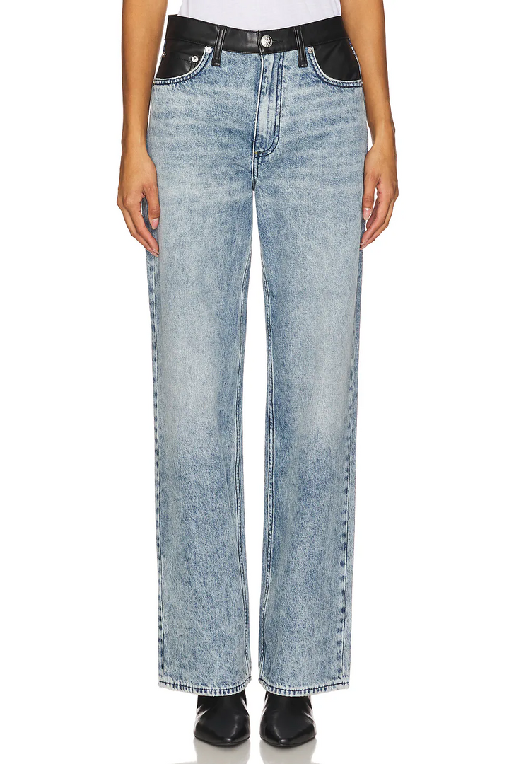 Rag & Bone Shea High-Rise Lefferts Relaxed Straight Jean MSRP $298