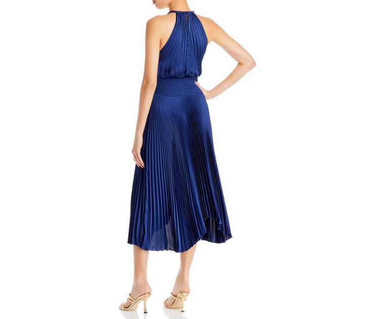 A.L.C. Renzo II Pleated Halter Dress MSRP $595