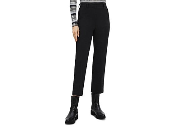 Theory Cropped High-Waist Pant in Precision Ponte MSRP $245