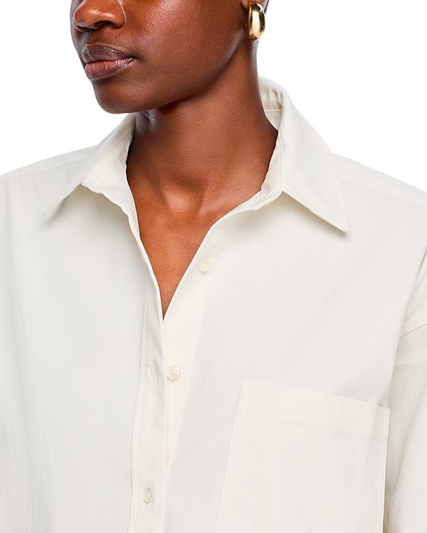 Good American Stretch Poplin Button-up Shirt MSRP $169