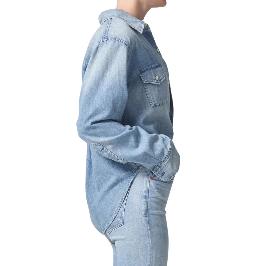 Citizens of Humanity Baby Shay Denim Shirt MSRP $248