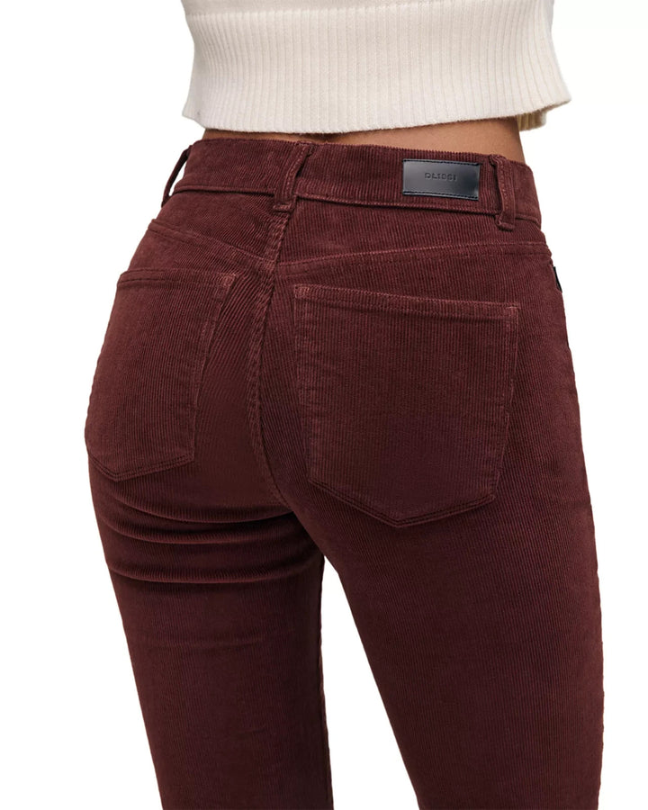 DL1961 Patti High Rise Ankle Straight Corduroy Jeans MSRP $219