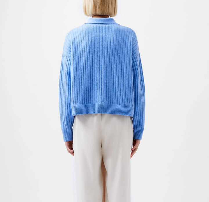 French Connection Vhari Collar Long Sleeve Sweater Knitwear MSRP $128