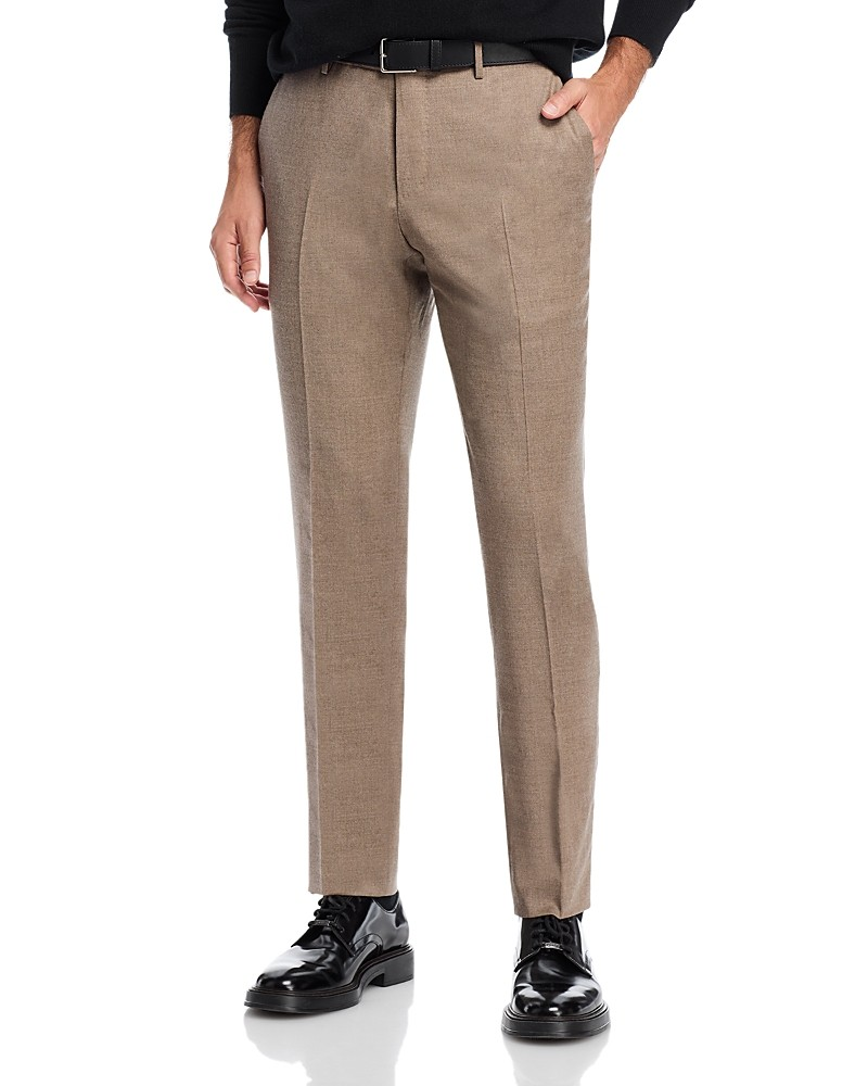 Pt Torino Melange Stretch Flannel Slim Fit Trousers MSRP $425