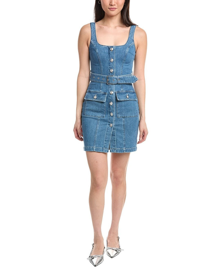 L'Agence Midy Button Front Tank Dress MSRP $515