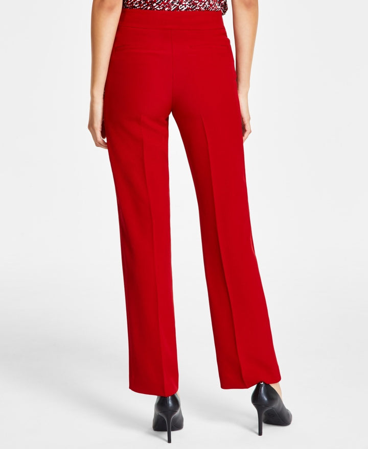 Kasper Women's Stretch-Crepe Straight-Leg Pants MSRP $79