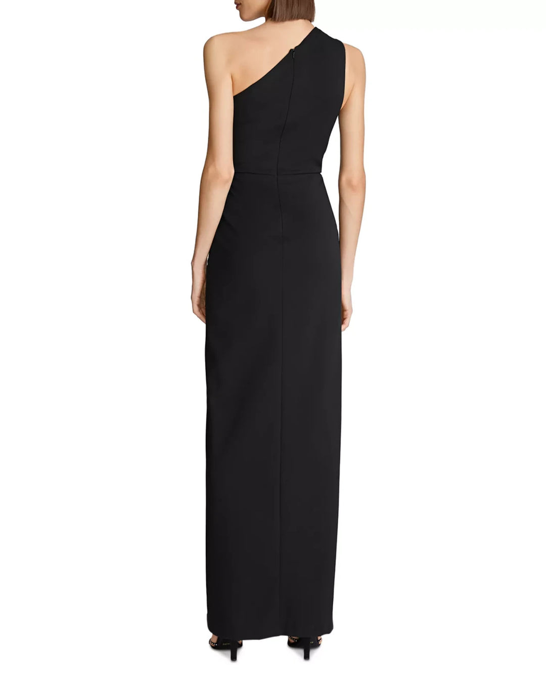 HALSTON Celeste Pleated One Shoulder Gown MSRP $645