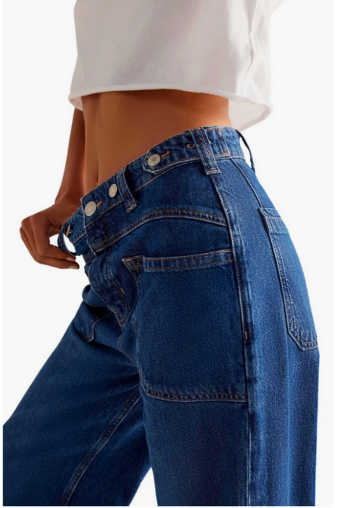 Free People We The Free Palmer Cuffed Jeans MSRP $128