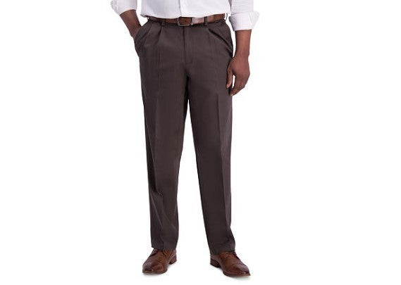Haggar® Premium Khaki™ Classic-Fit Pleat Front Pant MSRP $70