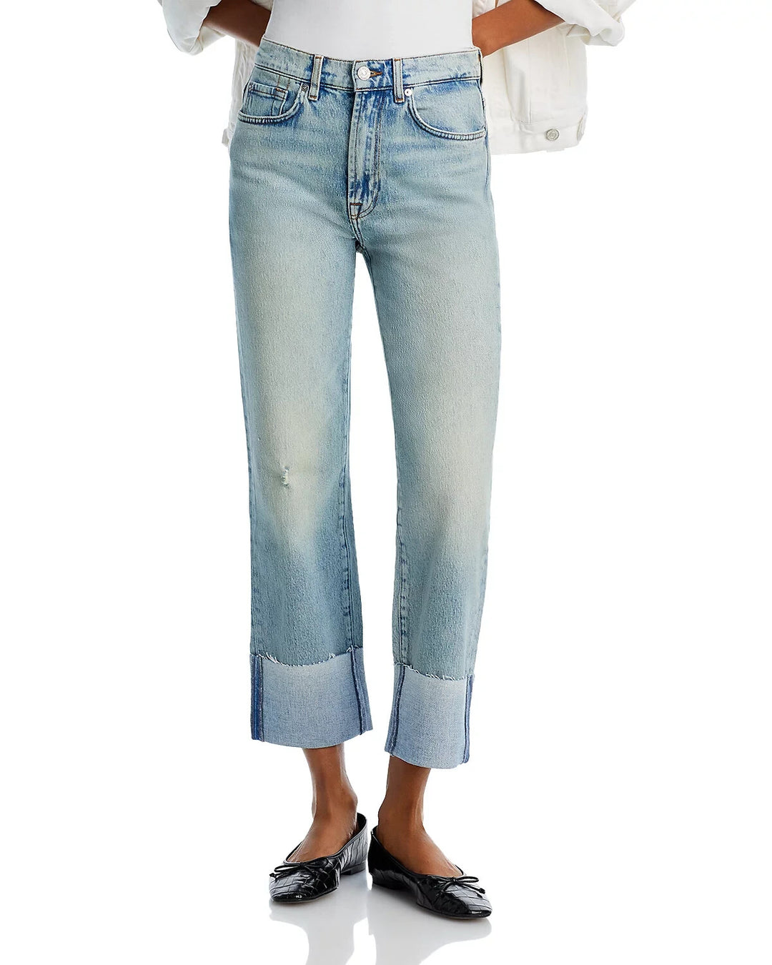 7 For All Mankind Logan High Rise Ankle Stovepipe Jeans MSRP $208