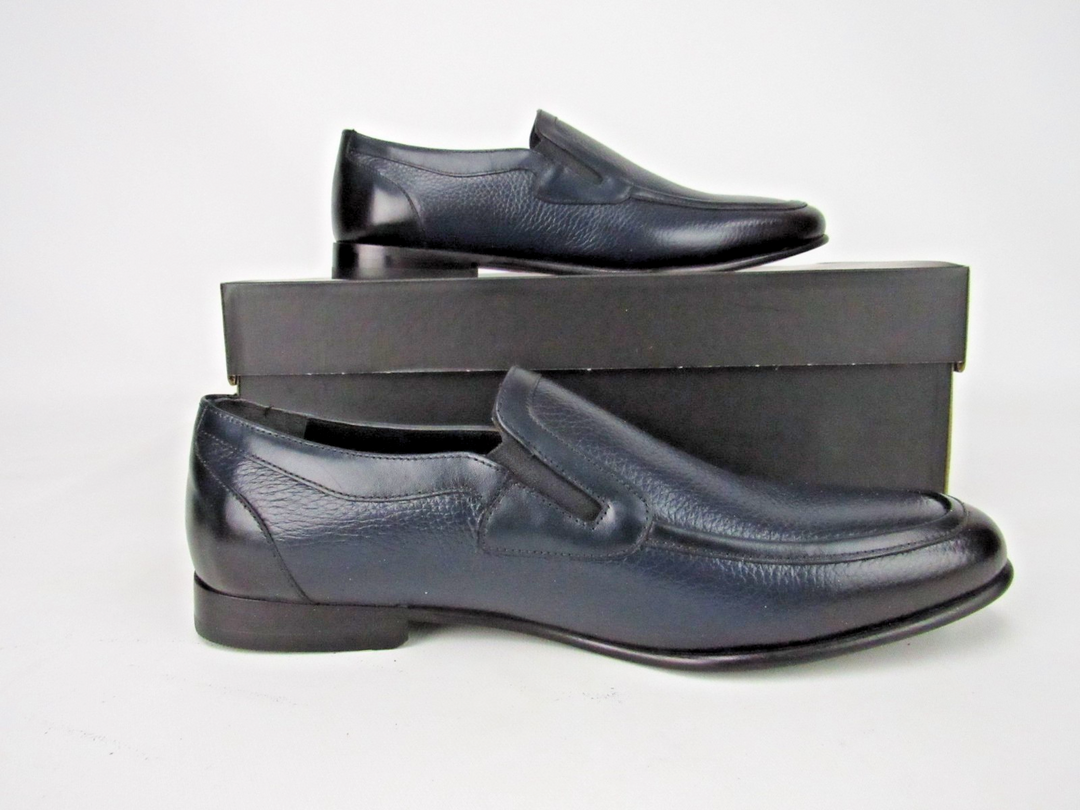 Elegant Men’s Calf Leather Loafers with Microlight Sole – Handcrafted Size EU 41