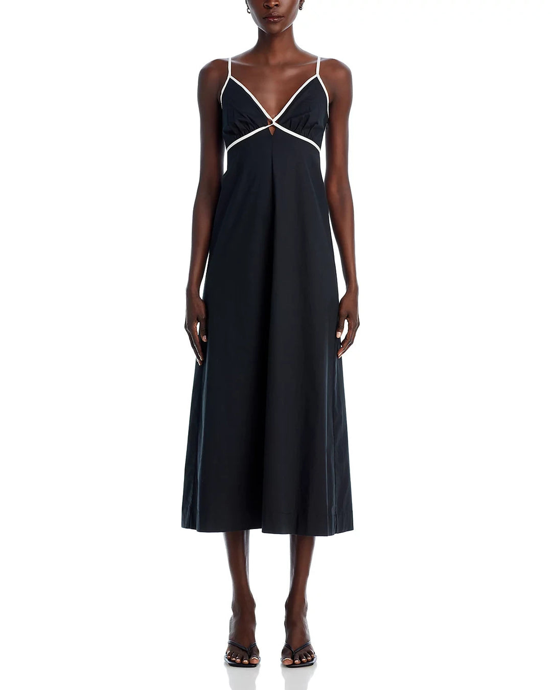 Rails Jessa Contrast Trim Midi Dress MSRP $238