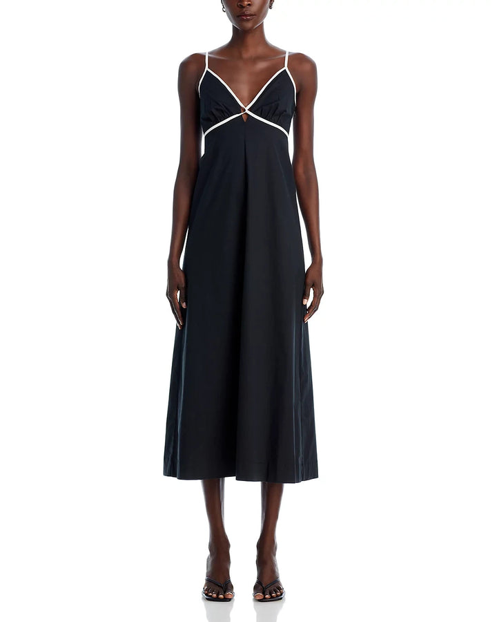Rails Jessa Contrast Trim Midi Dress MSRP $238