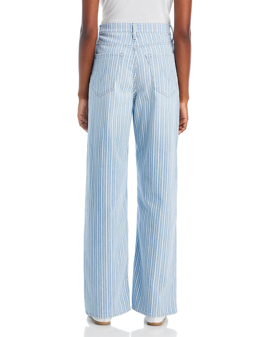 MOTHER High Rise Striped Spinner Jeans MSRP $288