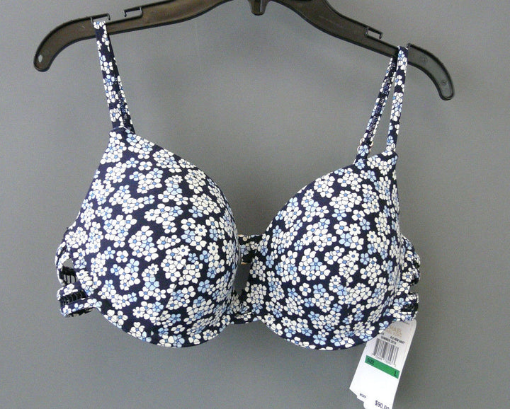 MICHAEL Michael Kors Printed Bikini Top MSRP $90 Size L U5 34