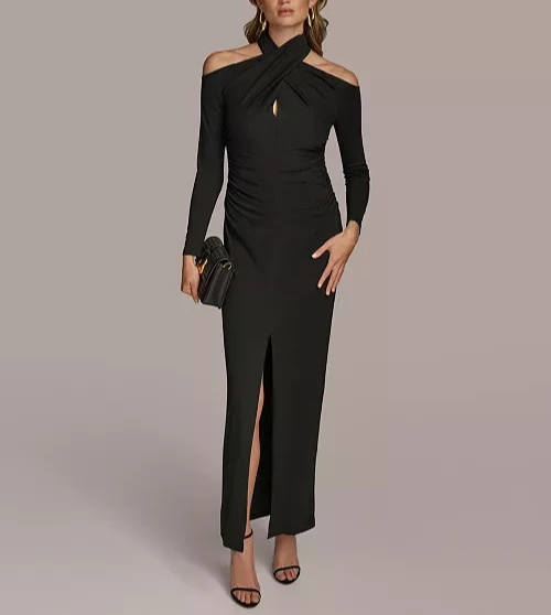 Donna Karan New York Cold-Shoulder Gown MSRP $219