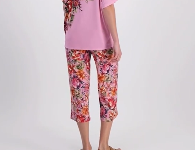JM Collection Printed Culotte Pants MSRP $49
