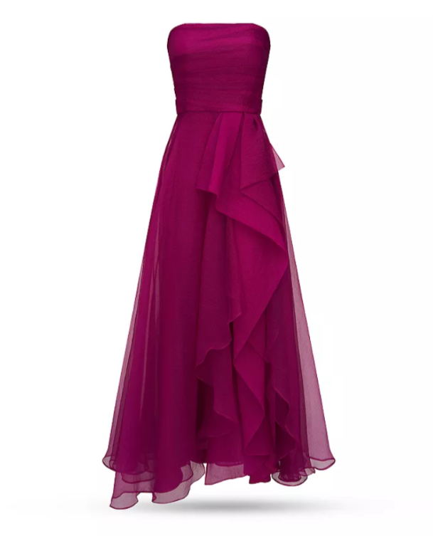 Theia Teresa Draped Gown MSRP $795