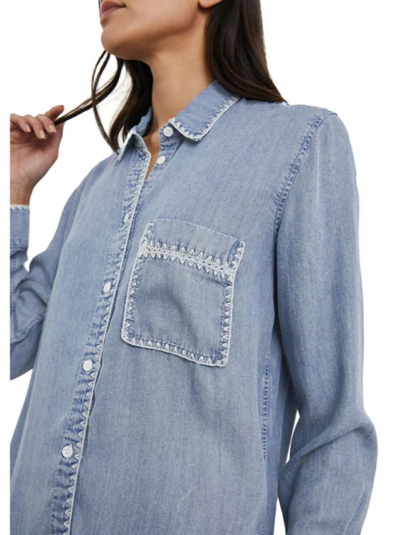 Rails Saya Button Front Shirt MSRP $188