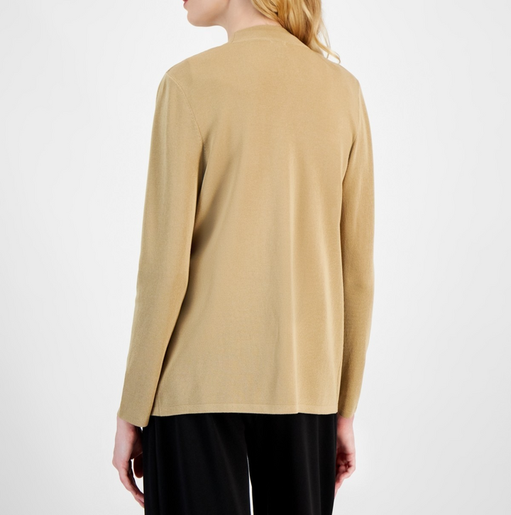 Anne Klein Women's Malibu Fine Rib Open-Front Cardigan MSRP $89
