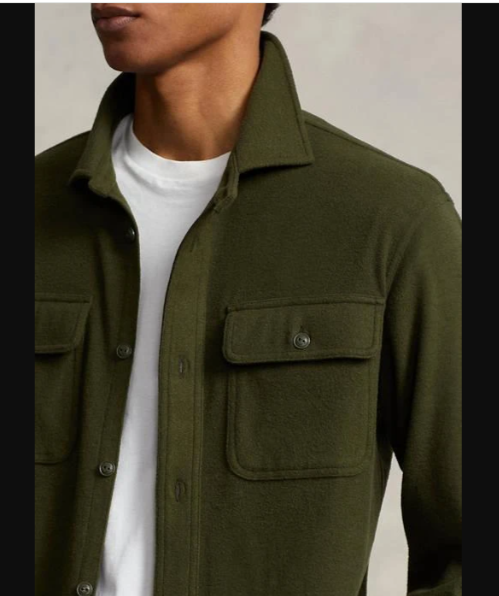 Polo Ralph Lauren Classic Fit Knit Flannel Workshirt MSRP $198